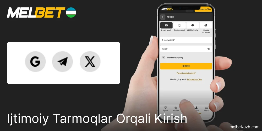 Ijtimoiy tarmoqlar orqali Melbet-ga qanday kirish mumkin
