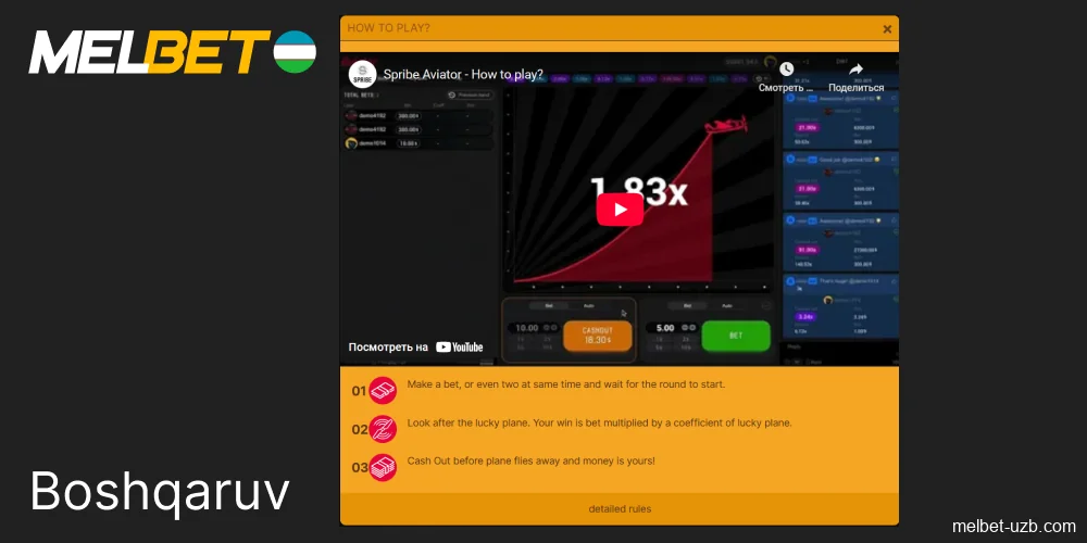 Yangi foydalanuvchilar uchun Melbet-da Aviatorni qanday o'ynash mumkin